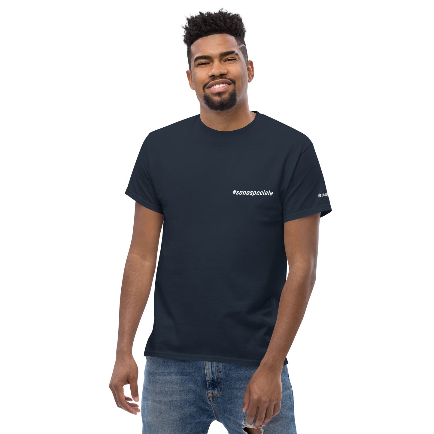 T-shirt unisex "#sonospeciale" (navy)