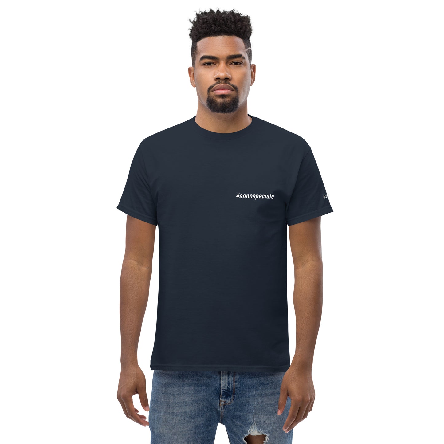 T-shirt unisex "#sonospeciale" (navy)