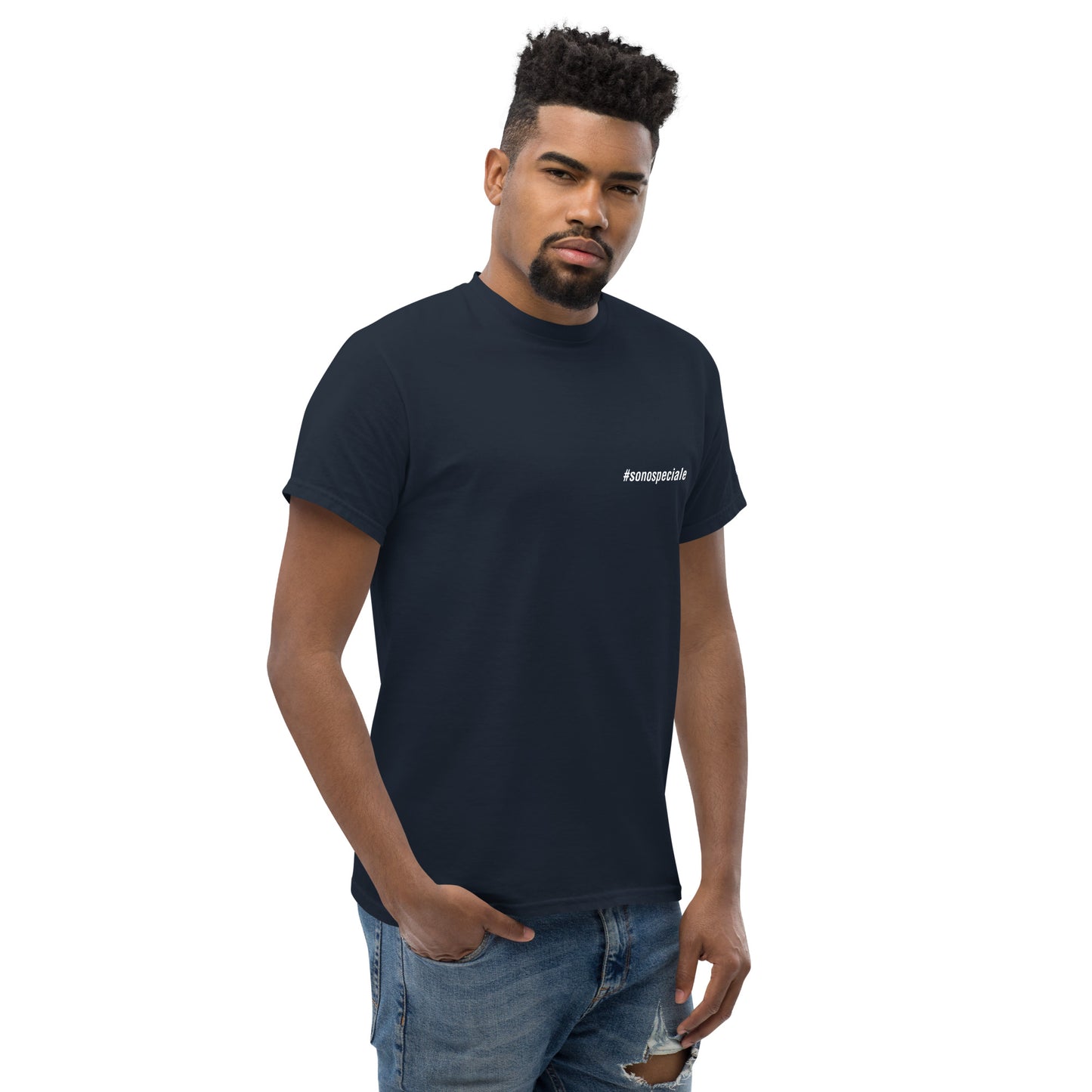 T-shirt unisex "#sonospeciale" (navy)