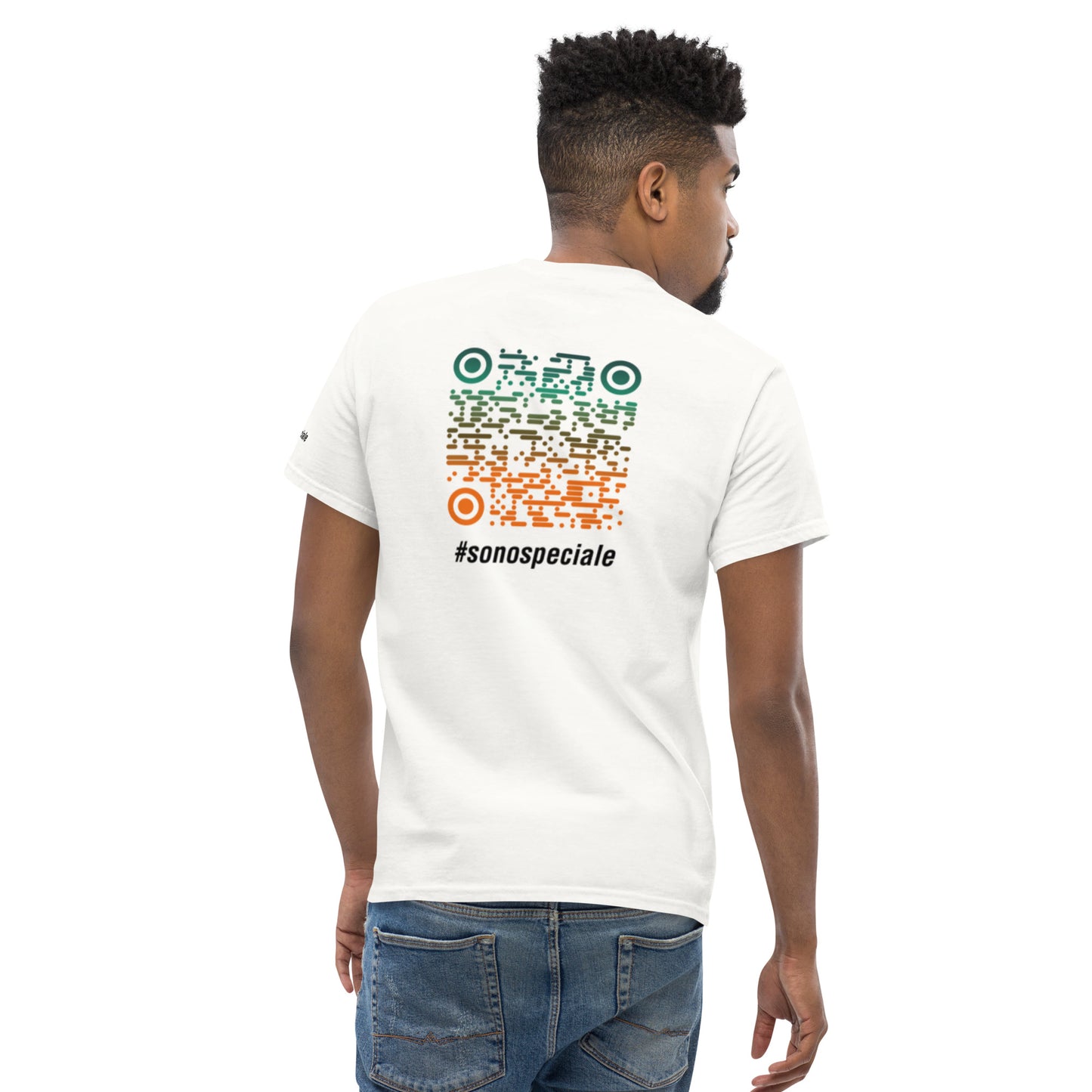 T-shirt unisex "#sonospeciale" (bianca)