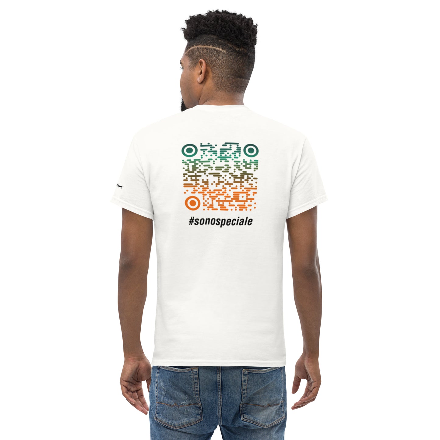 T-shirt unisex "#sonospeciale" (bianca)