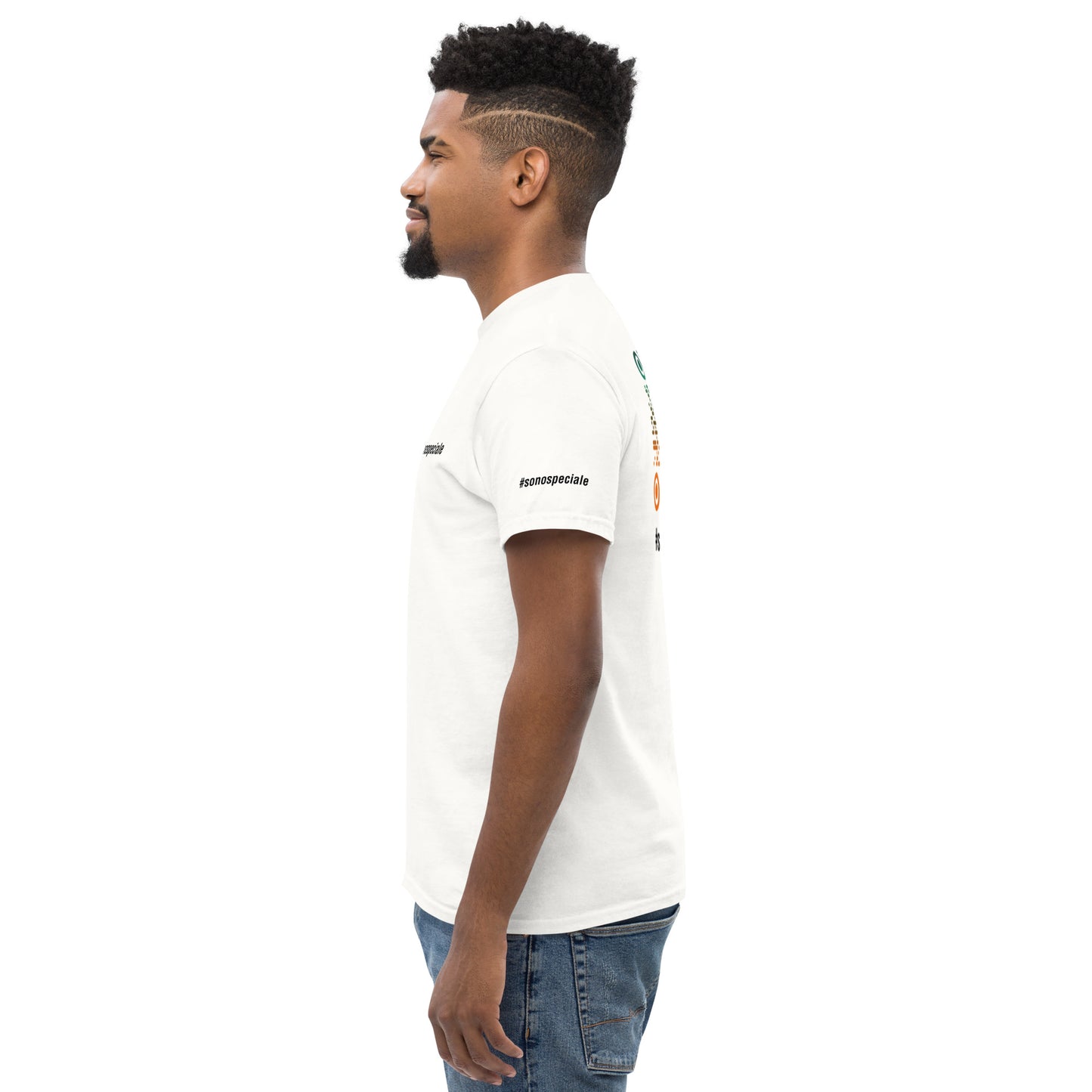 T-shirt unisex "#sonospeciale" (bianca)