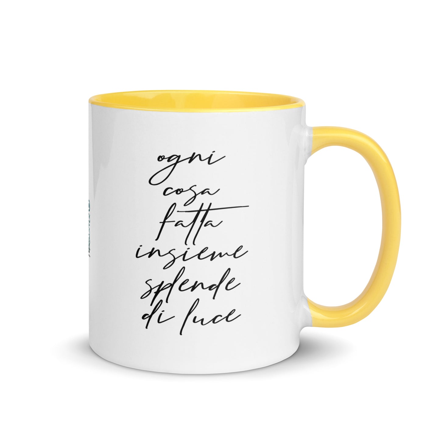 Tazza con interno colorato "Dall'amore in poi" - Kantiere Kairòs (2 colori)