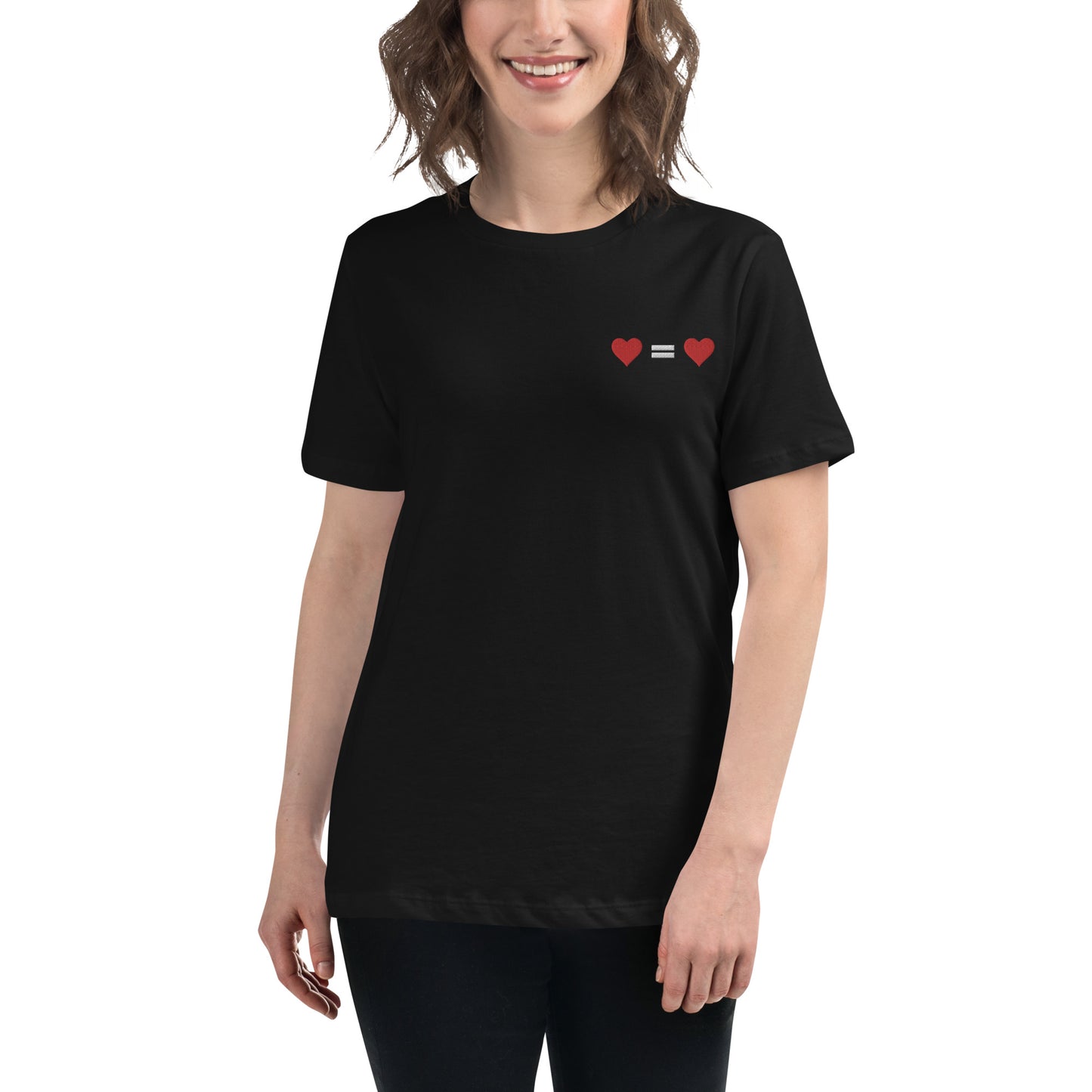 T-shirt donna "Ogni cuore vale uguale"