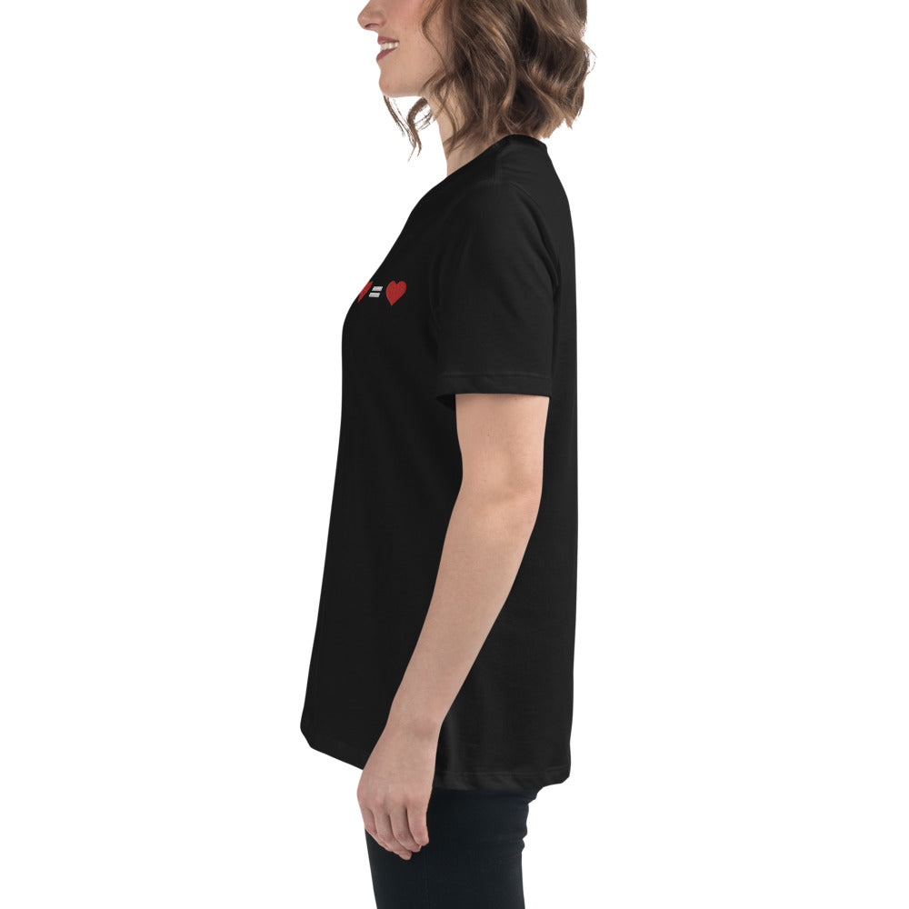 T-shirt donna "Ogni cuore vale uguale"