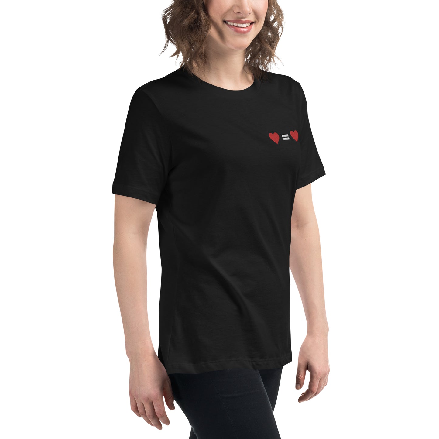 T-shirt donna "Ogni cuore vale uguale"